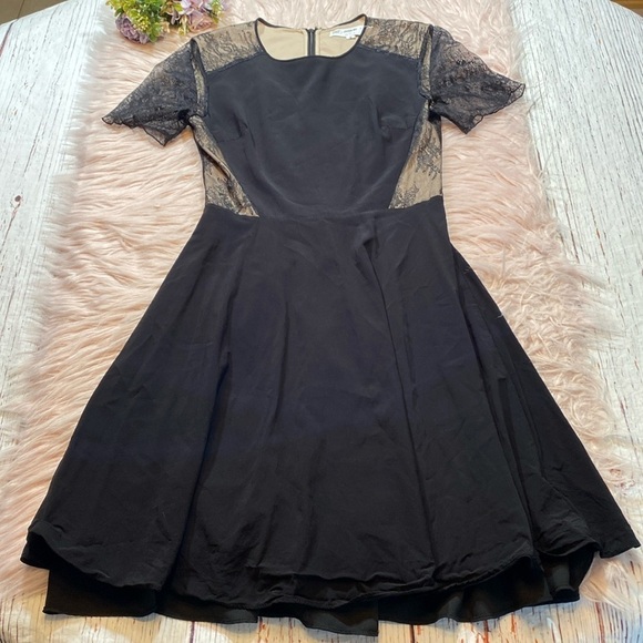 Jason Wu Collective Laced Georgetta Black Dress sz 0 - Picture 1 of 10